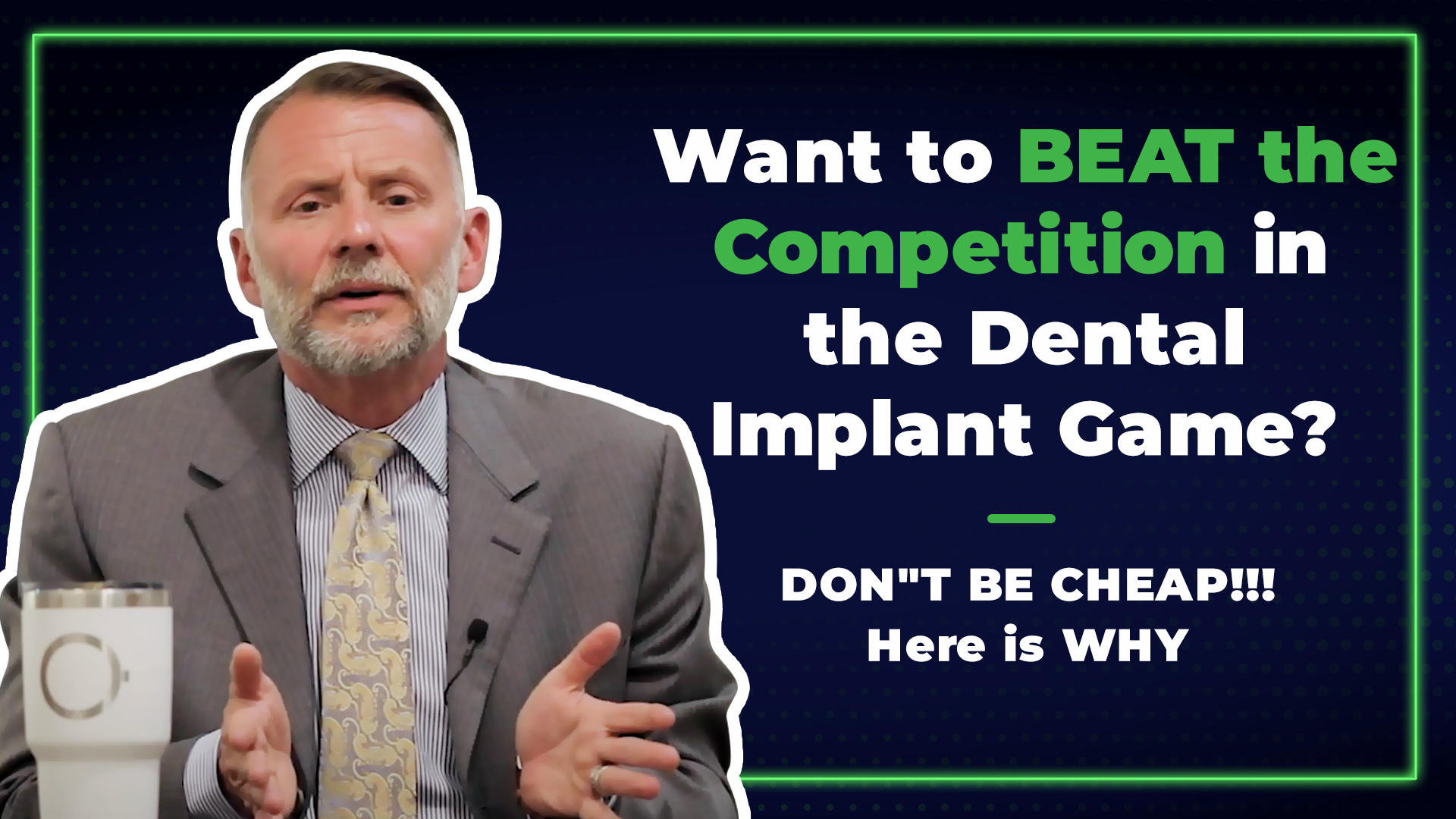 Tools to grow your practice | Want to Beat the Competition in the Dental Implant Game DONT BE CHEAP Here is Why