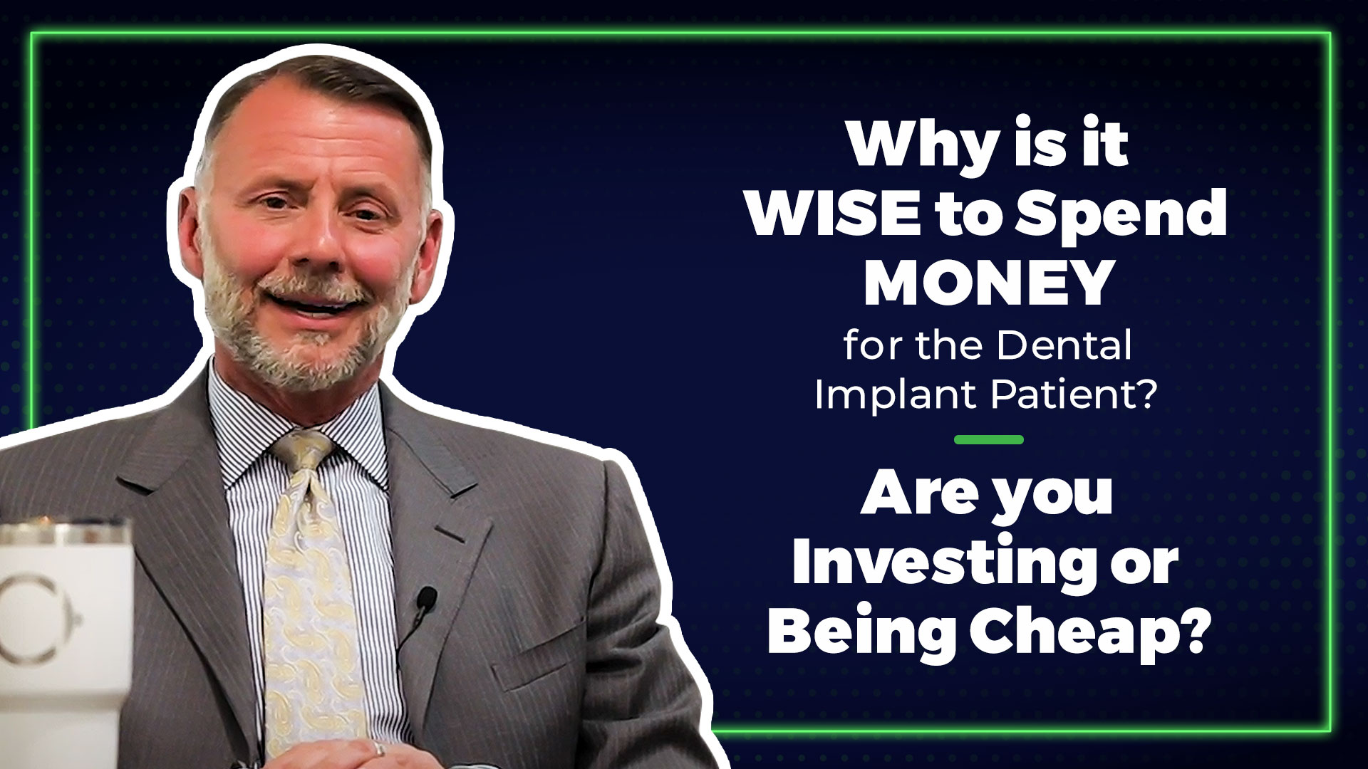 A Word to the Wise | Why is it WISE to Spend Money for the Dental Implant Patient Are you Investing or Being Cheap